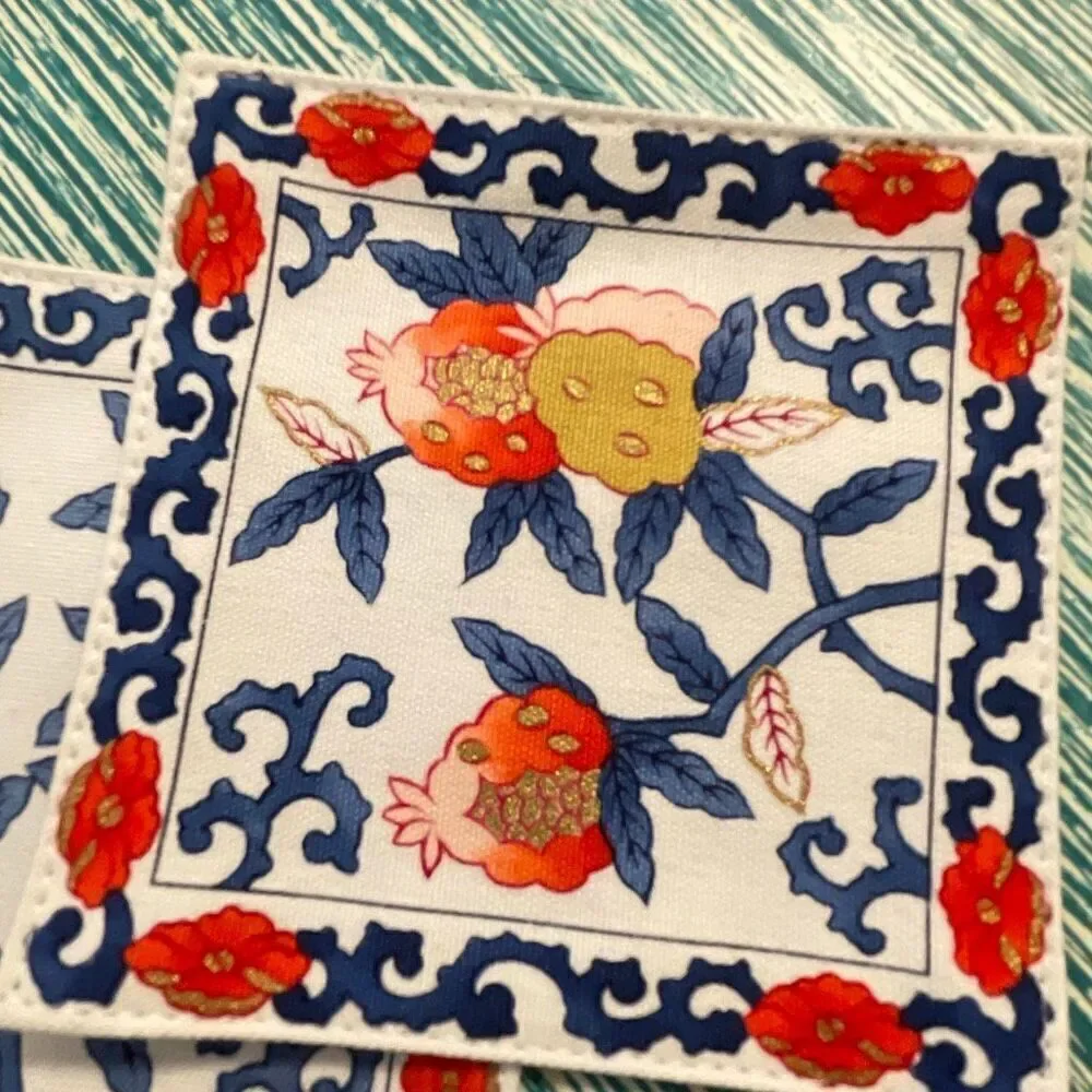 Gen Collection Japanese Vintage Floral Cloth Coasters
